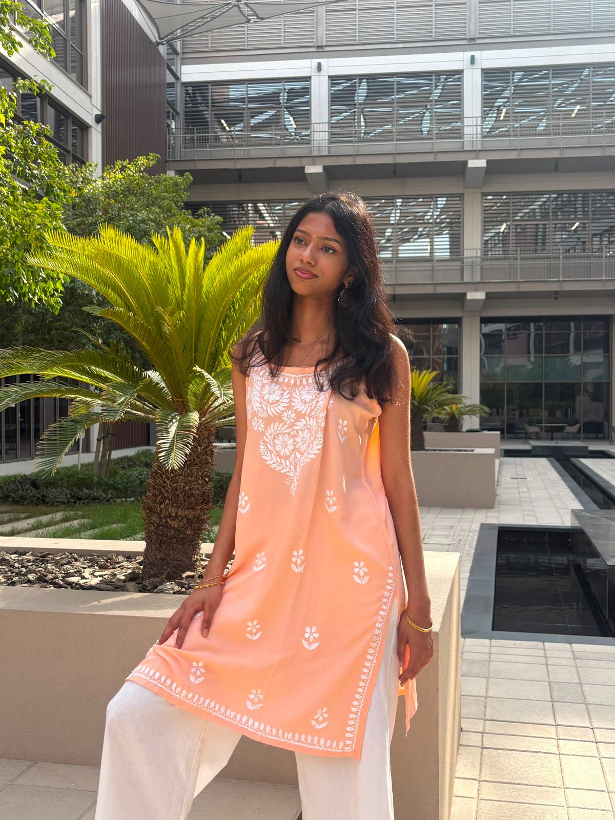 The Apricot Sleevless Top