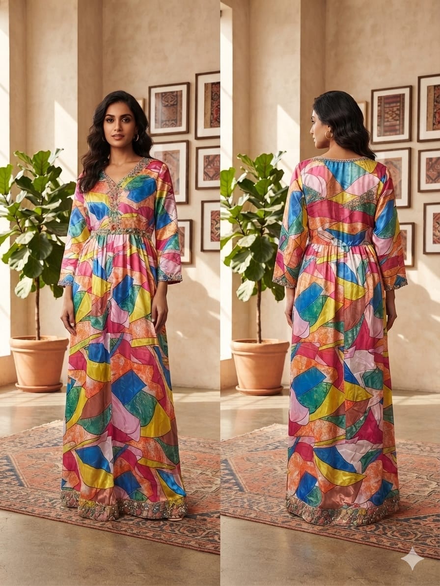Multi-color Anarkali